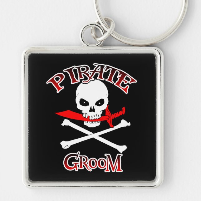 Pirate Groom Keychain (Front)