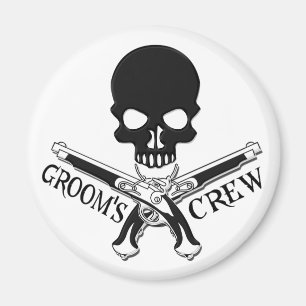 Pirate Groom's Crew Magnet