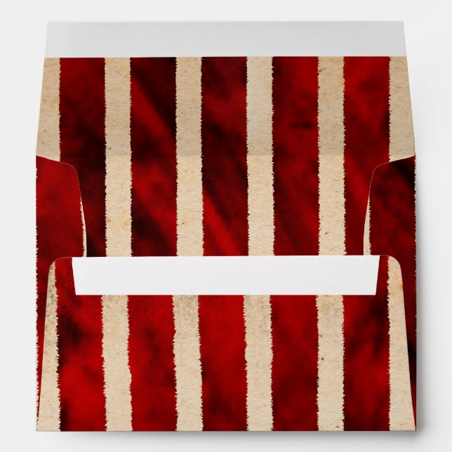 Pirate Grunge Anniversaire Enveloppe d'invitation (Dos (Bas))