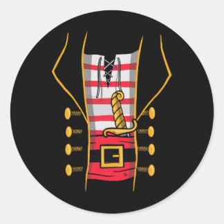 Pirate Halloween Kids Costume 1 Classic Round Sticker