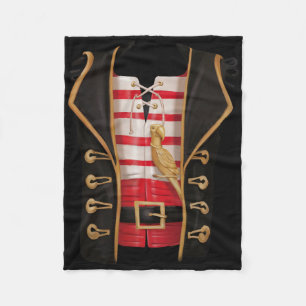 Pirate Halloween Kids Costume Tee Fleece Blanket