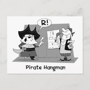 Pirate Hangman Postcard