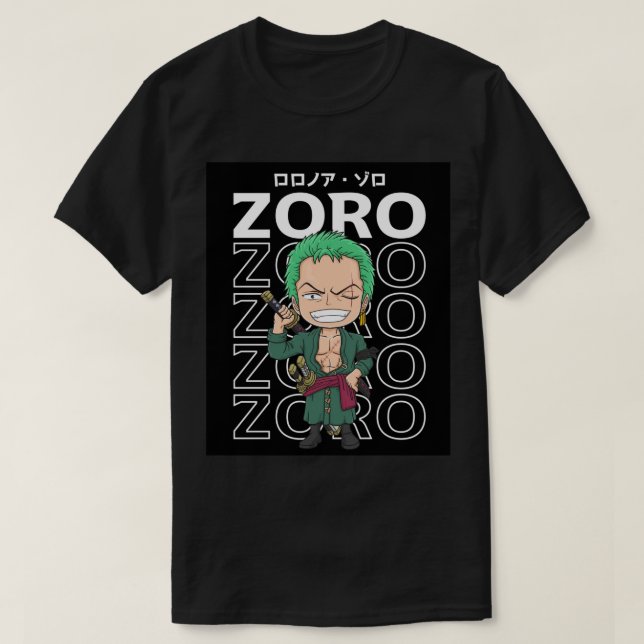 Pirate Hunter Zoro  T-Shirt (Design Front)