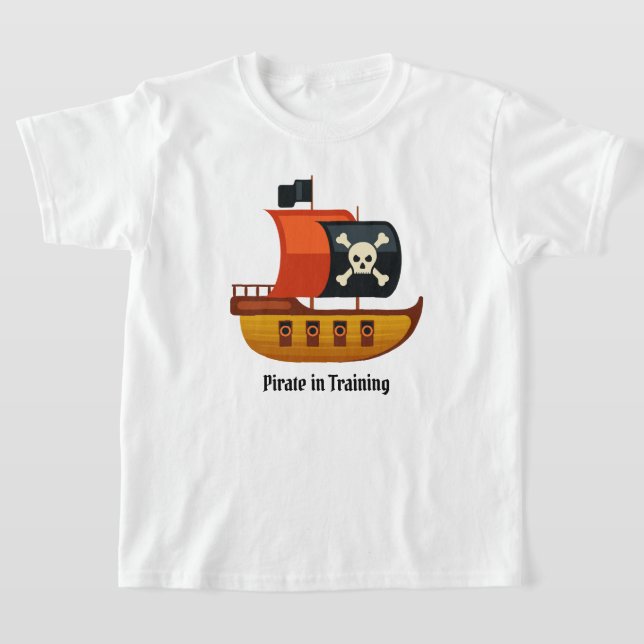 Pirate in Training T-Shirt (Laydown)
