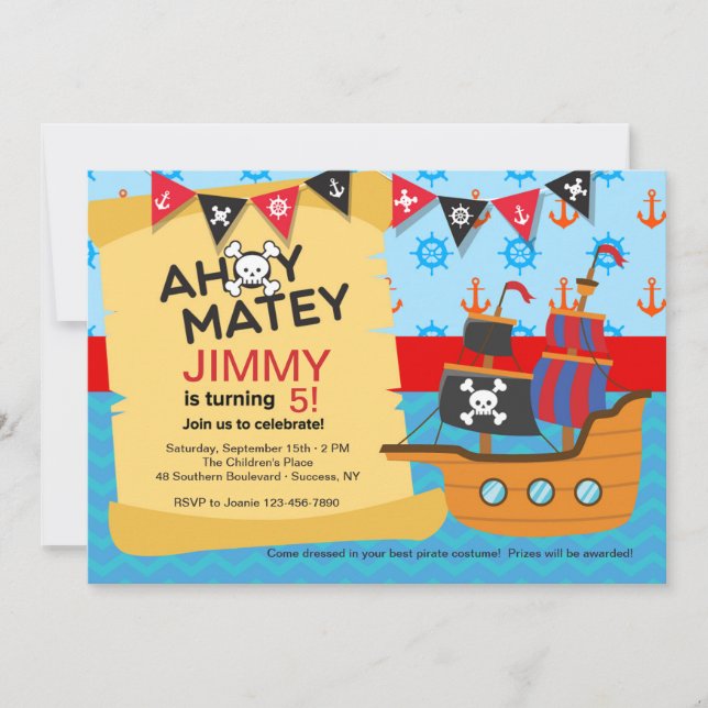 Pirate Invitation (Front)