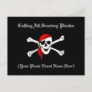 Pirate Invite Postcard