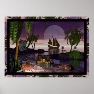 Pirate Island by David Wilder Poster