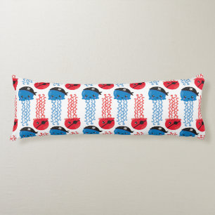 Pirate Jellyfish, Jellyfish Pattern, Sea Animals Body Pillow