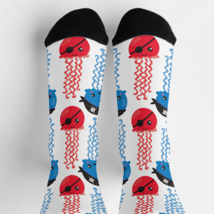 Pirate Jellyfish, Jellyfish Pattern, Sea Animals Socks