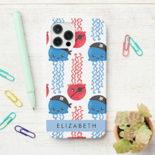 Pirate Jellyfish, Jellyfish Pattern, Your Name iPhone 12 Pro Case