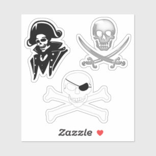 Pirate Jolly Roger 3 pack
