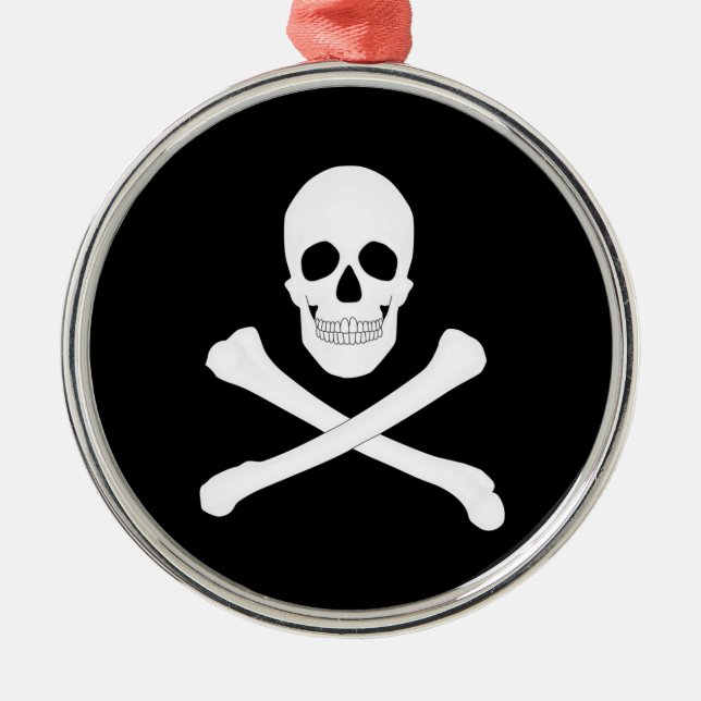 Pirate (Jolly Roger) Flag Ceramic Ornament (Front)
