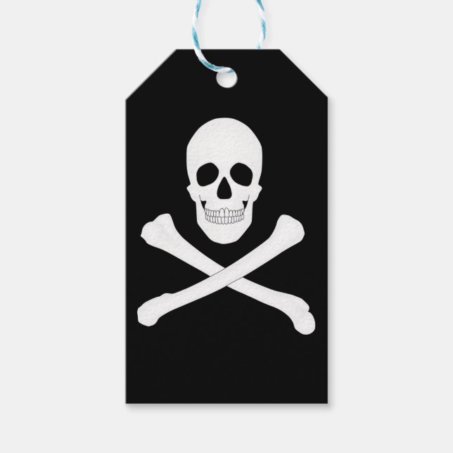 Pirate (Jolly Roger) Flag Gift Tags (Front)
