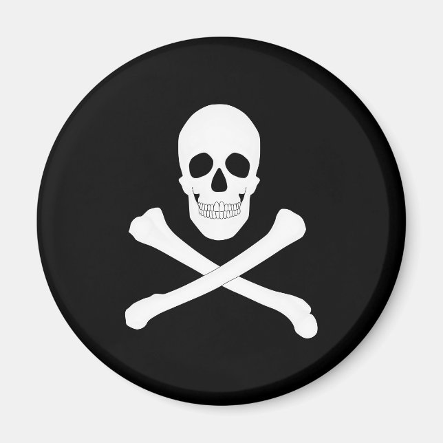 Pirate (Jolly Roger) Flag Magnet (Front)