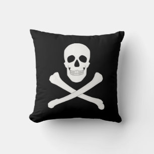 Pirate (Jolly Roger) Flag Throw Pillow