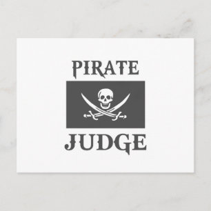 Pirate Judge Postcard