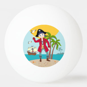 Pirate kid birthday party ping pong ball