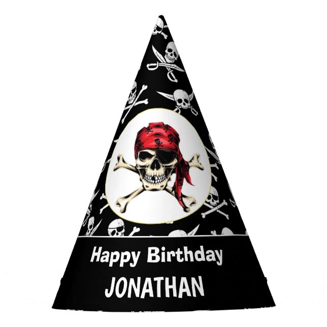 Pirate Kids Party theme  Party Hat (Front)