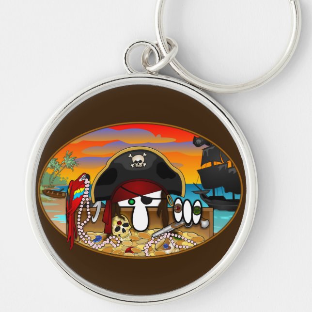 Pirate Kilroy Keychain (Front)