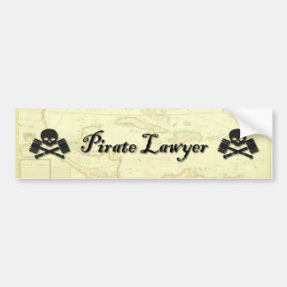 Pirate Lawyer Bumper Sticker