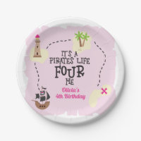 Pirate life FOUR me Pink Birthday