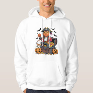Pirate Lizard Halloween Treasure Design Hoodie