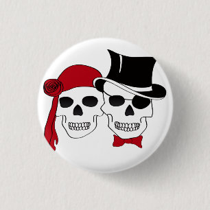 pirate love 1 inch round button
