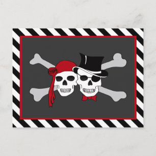 pirate love postcard