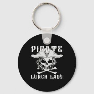 Pirate Lunch Lady Family Halloween Costume Keychain