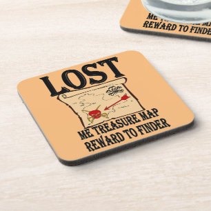 Pirate Map Coasters