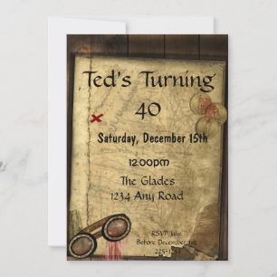 Pirate Map Invitation