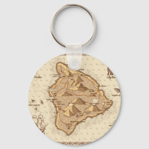Pirate Map Keychain