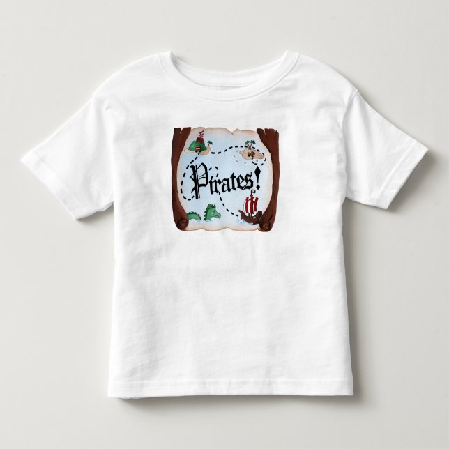 Pirate Map Toddler T-shirt (Front)