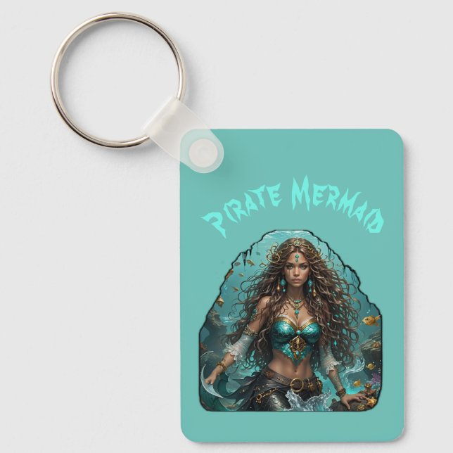 Pirate Mermaid Lady Thunder_Cove Keychain (Front)