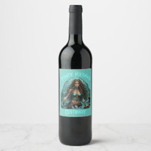 Pirate Mermaid Lady Thunder_Cove Wine Label