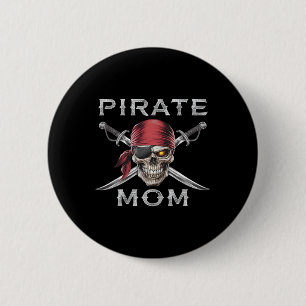 Pirate Mom 2 Inch Round Button