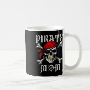Pirate Mom Jolly Roger Flag And Skull Crossbones H Coffee Mug