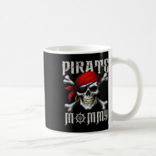 Pirate Mommy Jolly Roger Flag And Skull Crossbones Coffee Mug