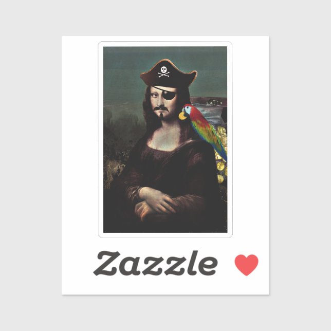 Pirate Mona Lisa with Eye Patch (Sheet)