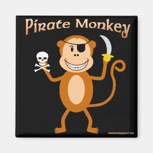 Pirate Monkey magnet