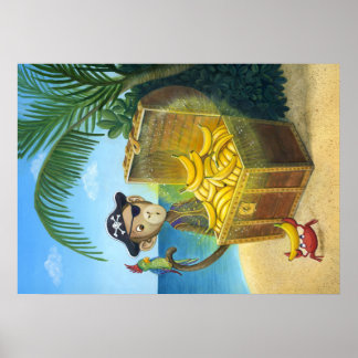 Pirate Monkey Poster
