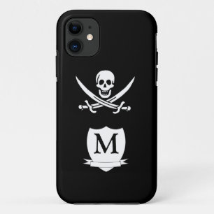 Pirate & monogram iPhone 11 case