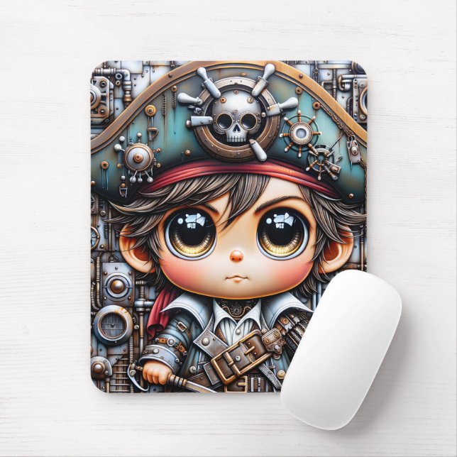 Pirate  Mousepad (With Mouse)