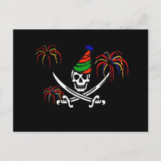 Pirate New Year's Eve Party Invitation Carte posta