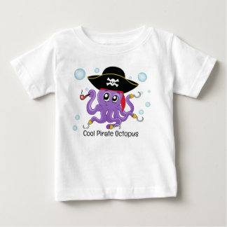 Pirate Octopus Birthday Party Gift Baby Boy TShirt