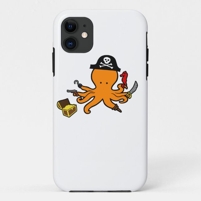 Pirate Octopus Case-Mate iPhone Case (Back)