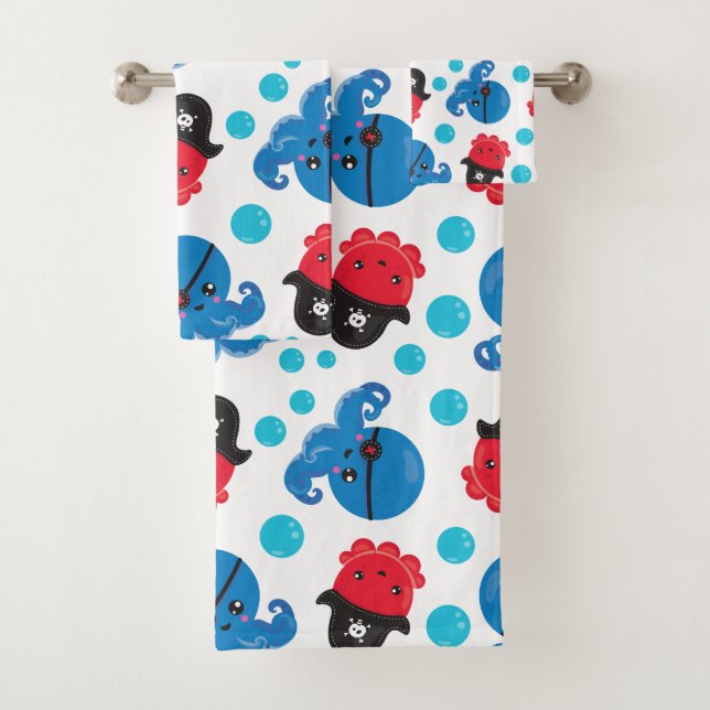 Pirate Octopus, Motif de pieuvre, Animaux de mer (En situation)