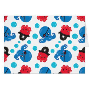 Pirate Octopus, Octopus Pattern, Sea Animals