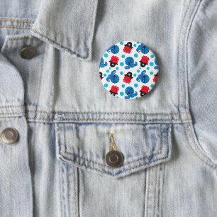 Pirate Octopus, Octopus Pattern, Sea Animals 2 Inch Round Button