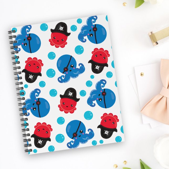Pirate Octopus, Octopus Pattern, Sea Animals Planner (Creator Uploaded)